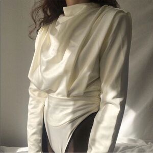 House of CB Cream Bodysuit